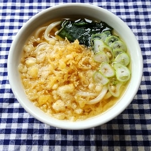 揚げ玉サクサク！たぬきうどん